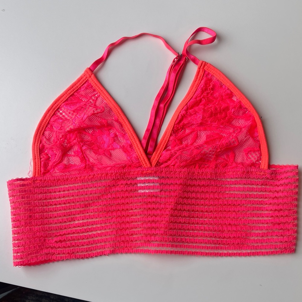 Cute Booty Lounge Neon Coral Bralette